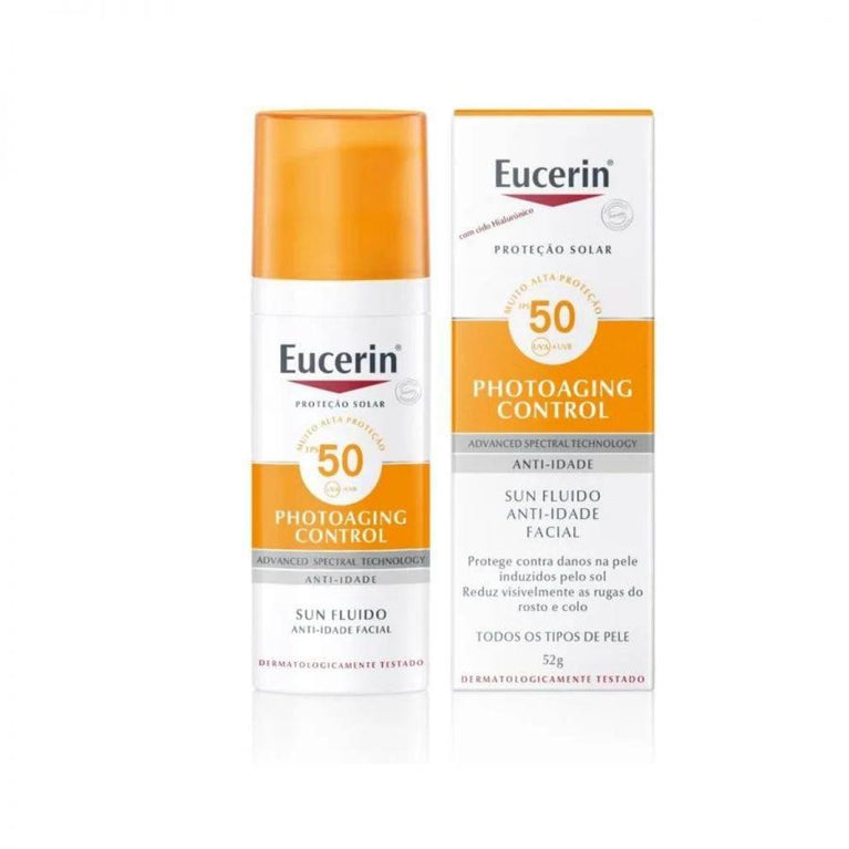 Protetor Solar Facial Creme Anti-idade Eucerin Sun FPS 50 Com 50g - Drogaria Poupa Centro