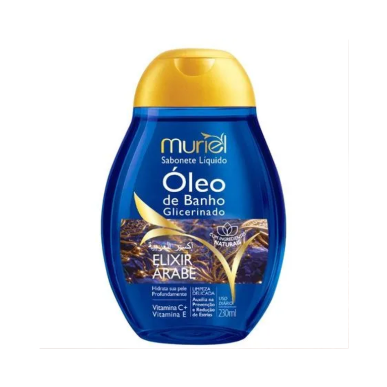 Sabonete Óleo de Banho Muriel Elixir Árabe Glicerinado 230ml