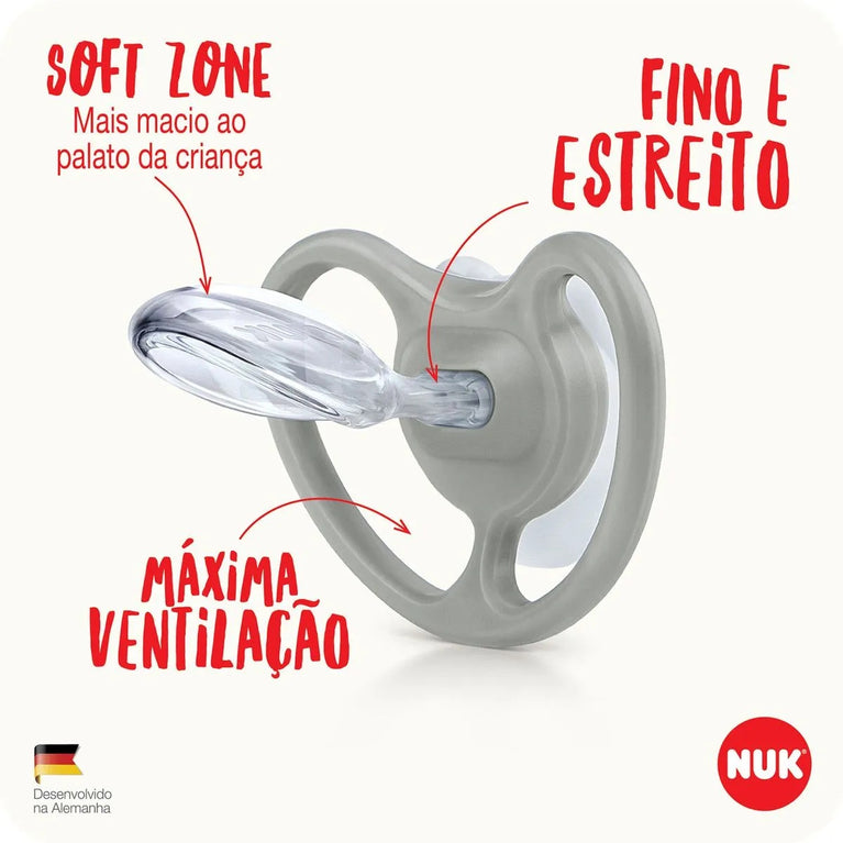 Chupeta Nuk Space Glow 6+ Meses Brilha no Escuro
