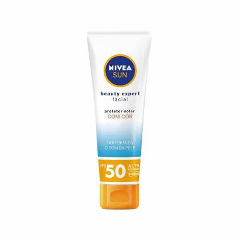 Protetor Solar Facial Nivea Sun Beauty Expert Cor Universal FPS 50 50G - Drogaria Poupa Centro