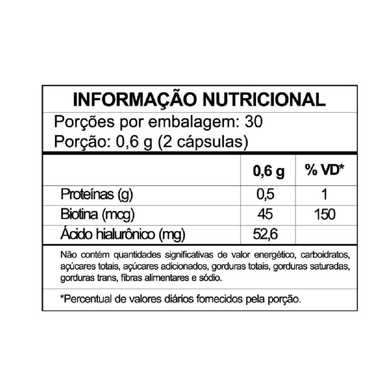 Ácido Hialurônico, Colágeno e Biotina 60 Cáps. Sidney Oliveira