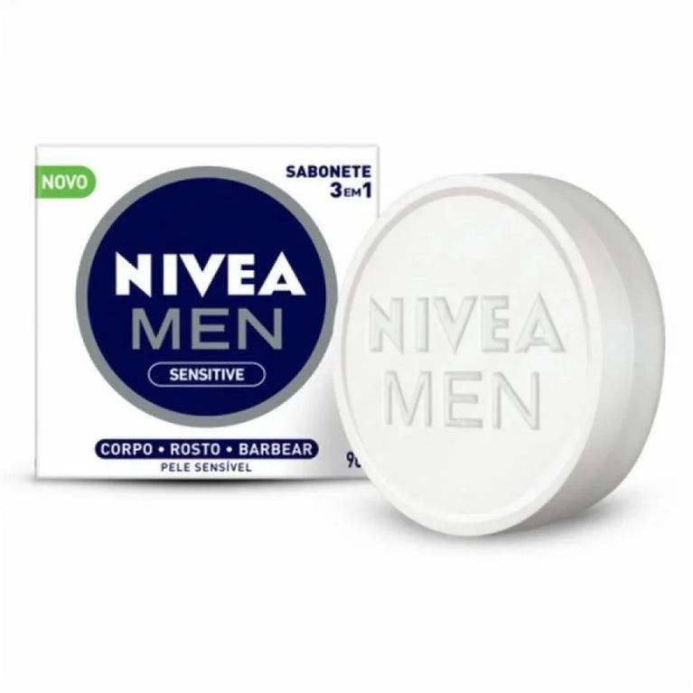 Sabonete Nivea 90G Men Sensitive - Drogaria Poupa Centro