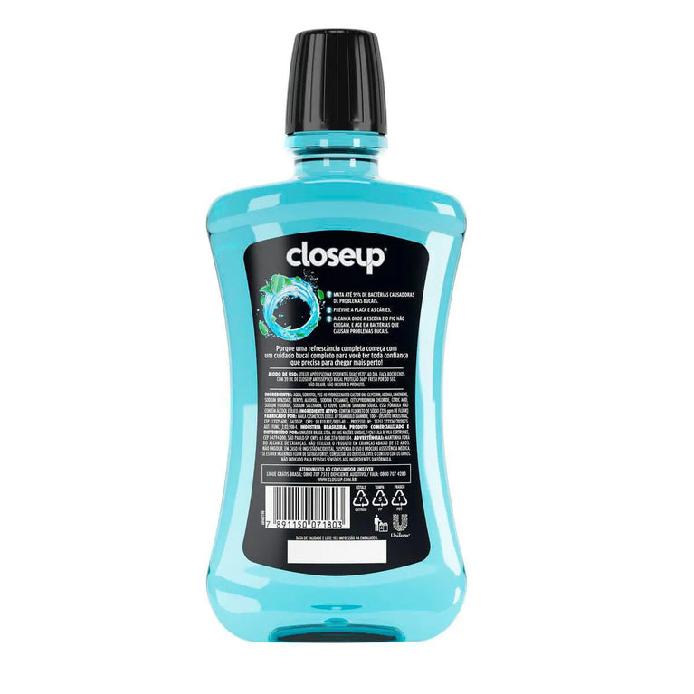 Enxaguante Bucal Sem Álcool Closeup Ice Proteção 360° 500ml