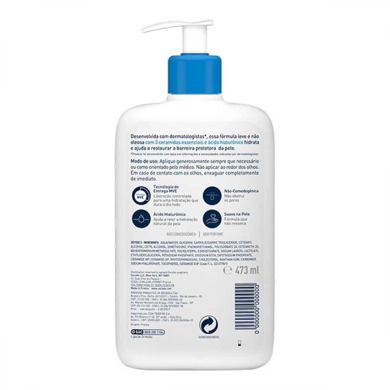 Loção Hidratante Corporal CeraVe com 473ml - Drogaria Poupa Centro