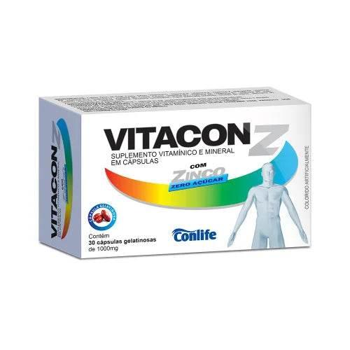 Vitacon Z Conlife - Caixa com 30 Comprimidos - Drogaria Poupa Centro