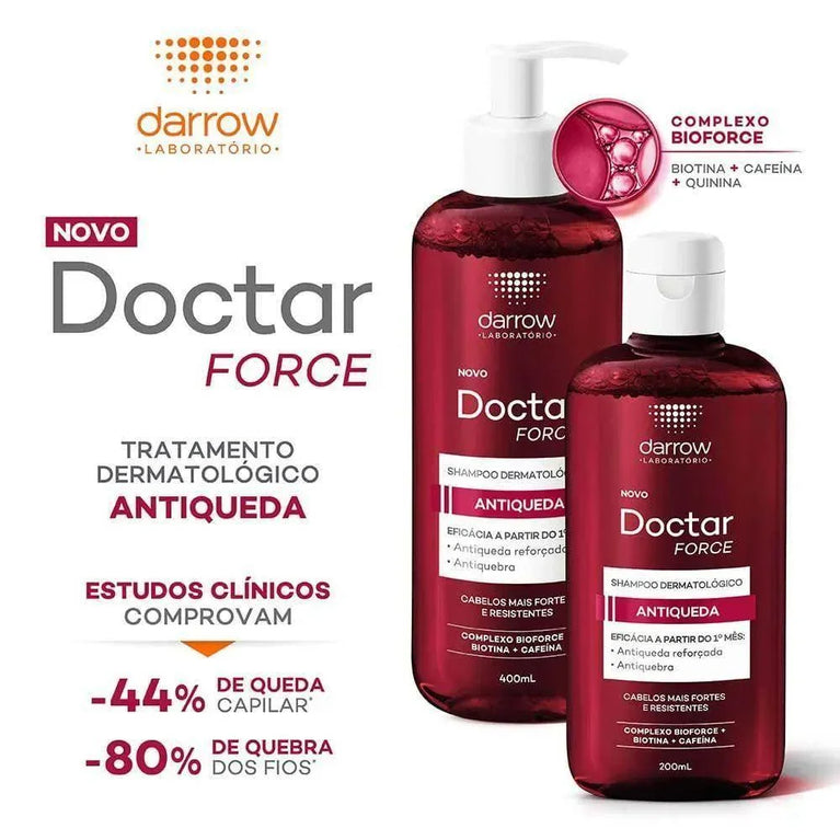 Shampoo Antiqueda Doctar Force 400Ml - Drogaria Poupa Centro