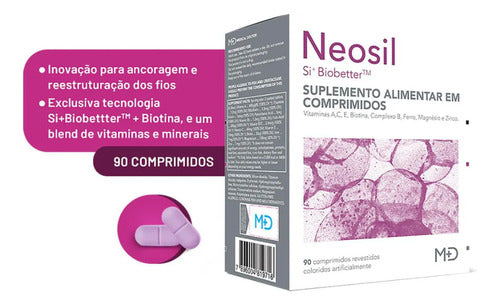 Polivitamínico Neosil Attack Cabelo, Pele E Unha 90 comprimidos