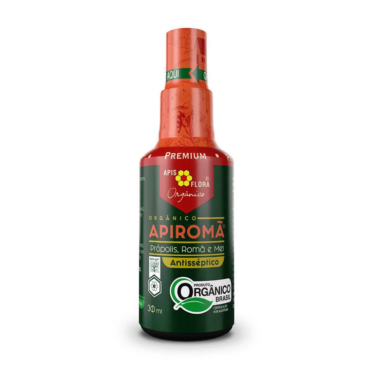 Spray para Garganta Apis Flora Apiromã Orgnânico Própolis, Romã e Mel 30ml