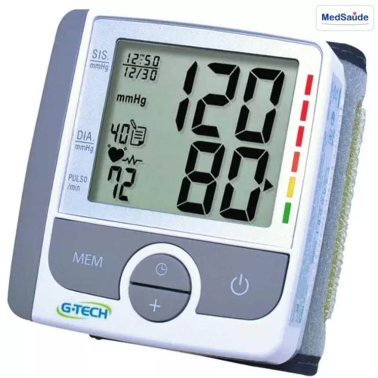 Aparelho Medidor de Pressão Arterial Digial Automático Pulso G-Tech - Drogaria Poupa Centro