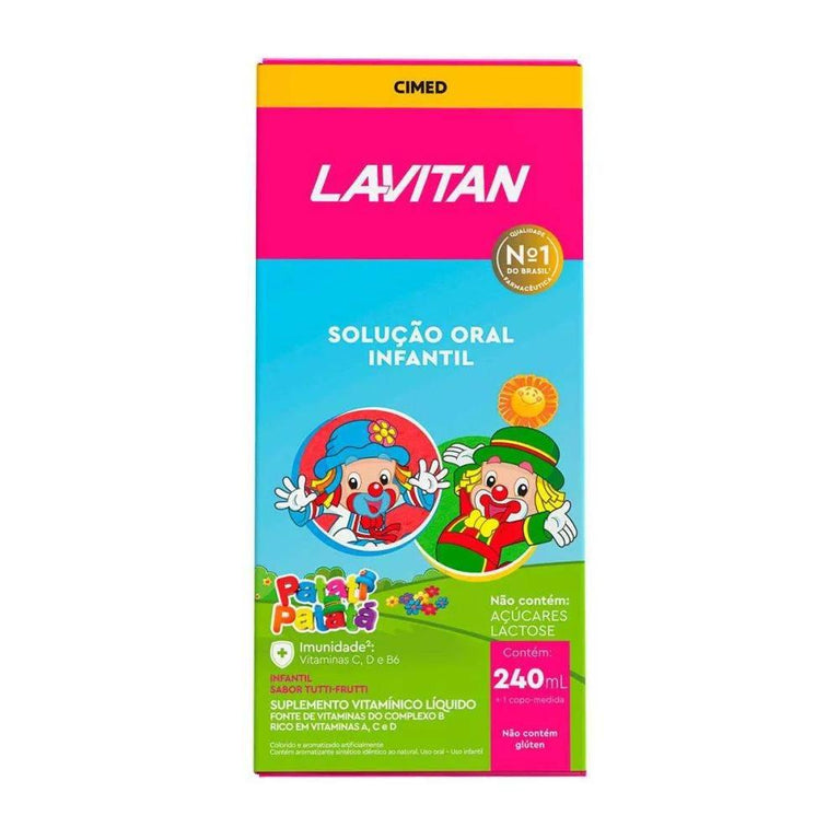 Lavitan Infantil Tutti-Frutti 240ml - Drogaria Poupa Centro