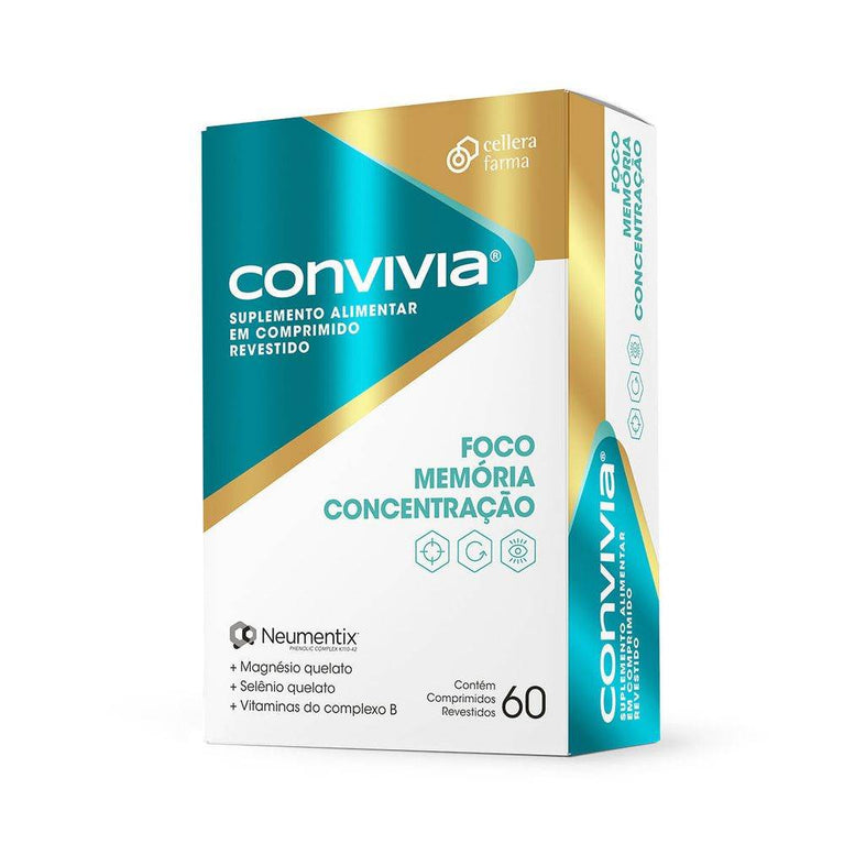 Suplemento Alimentar Convivia - 60 Comprimidos - Drogaria Poupa Centro