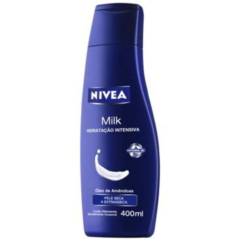 KIT COM 3 Hidratante Nivea Milk Extra Seca 400ml