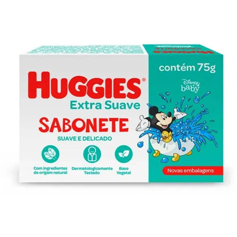 Sabonete Infantil Huggies - 1 Barra com 75G - Drogaria Poupa Centro