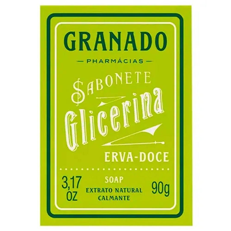Sabonete Glicerinado em Barra Granado Erva Doce - 90G - Drogaria Poupa Centro