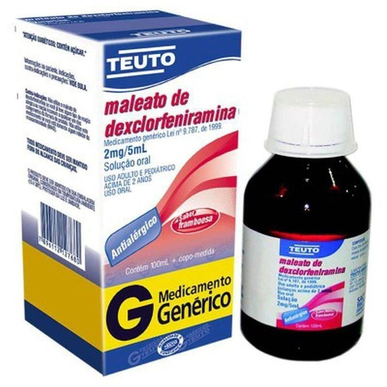 Maleato de Dexclorfeniramina 0,4Mg/Ml - 100Ml - Drogaria Poupa Centro