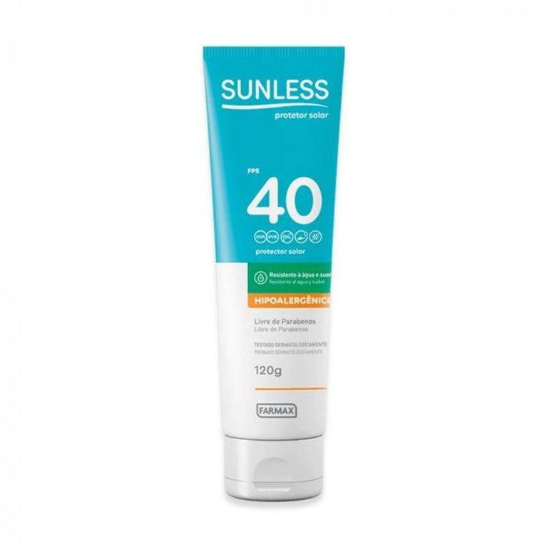 Protetor Solar Sunless 120G Fps40 Hipoalergenico - Drogaria Poupa Centro