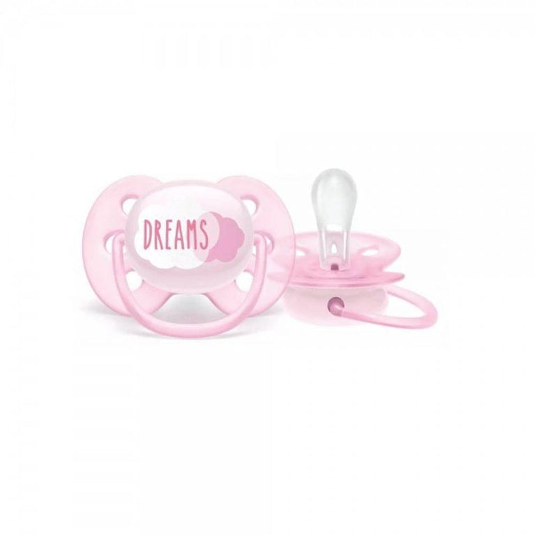 Chupeta Avent Ultra Soft 0 A 6 Meses Rosa Dreams - Drogaria Poupa Centro