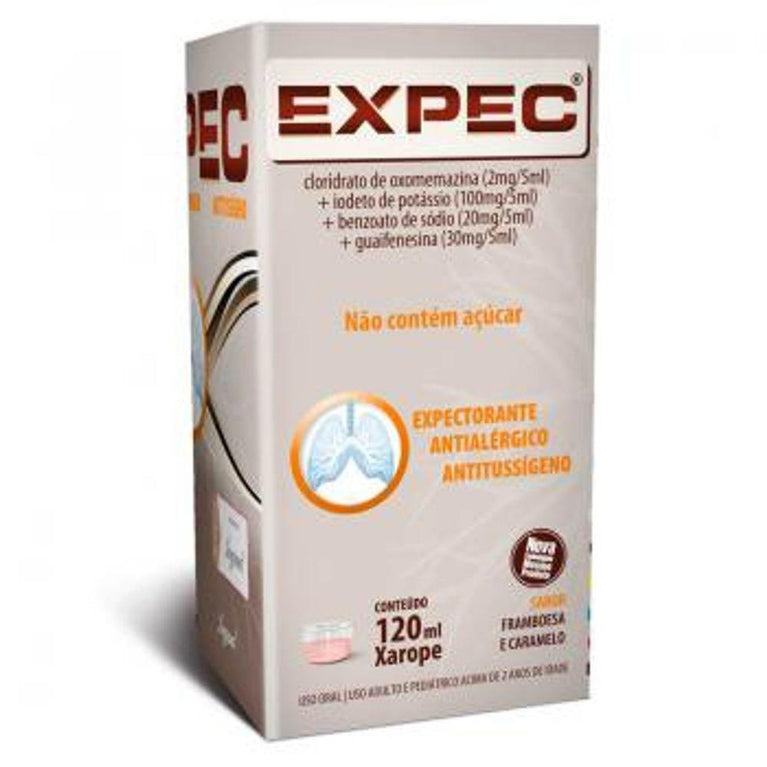 Expec 0,4Mg/Ml +20 Mg/Ml +4Mg/Ml + 6Mg/Ml - Frasco com 120Ml - Drogaria Poupa Centro