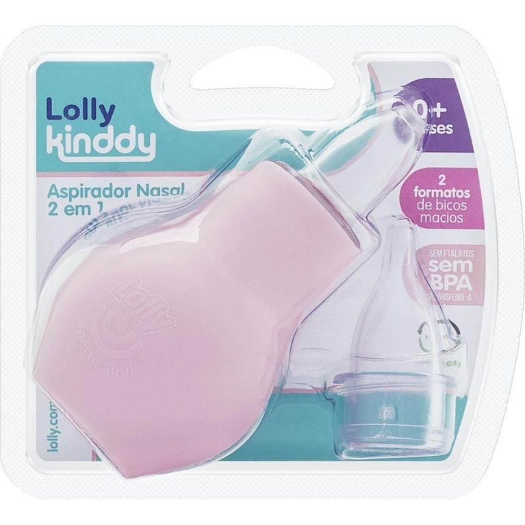 Aspirador Nasal Lolly Rosa - Drogaria Poupa Centro