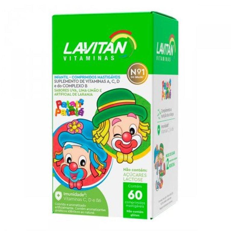 Lavitam Kids 60 Comprimidos Mastigaveis - Drogaria Poupa Centro