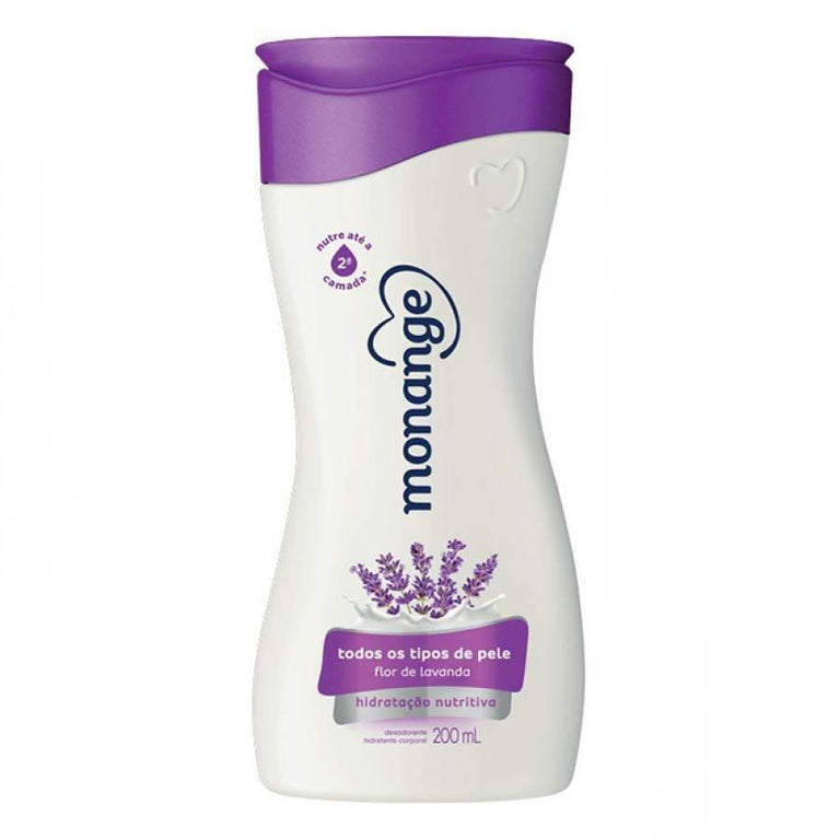 Hidratante Desodorante Monange Hidratação Nutritiva Flor de Lavanda 200ml - Drogaria Poupa Centro