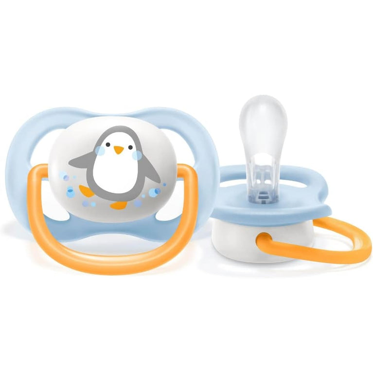 Chupeta Philips Avent Ultra Air 0-6 Meses Pinguim Azul