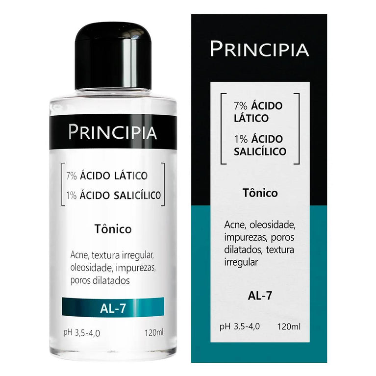 Tônico Principia AL-7 - 7% Ácido Lático + 1% Ácido Salicílico 120ml