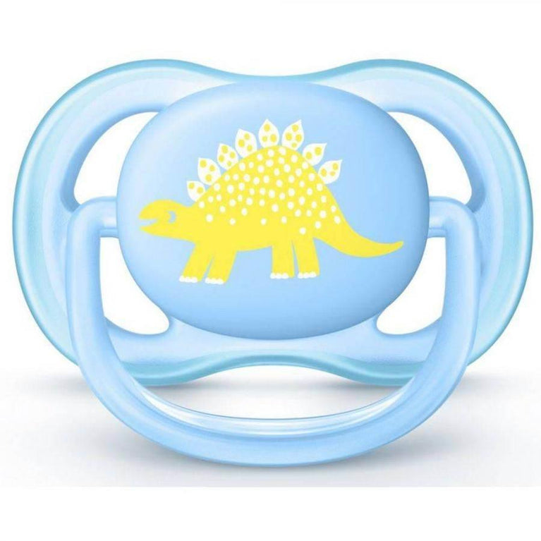 Chupeta Avent Ultra Air 0-6 Meses Azul Dino - Drogaria Poupa Centro