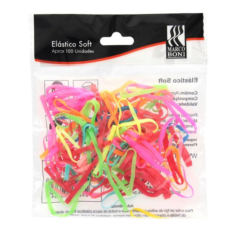 Elástico Soft Colors Para Cabelo C/100 Und - Drogaria Poupa Centro