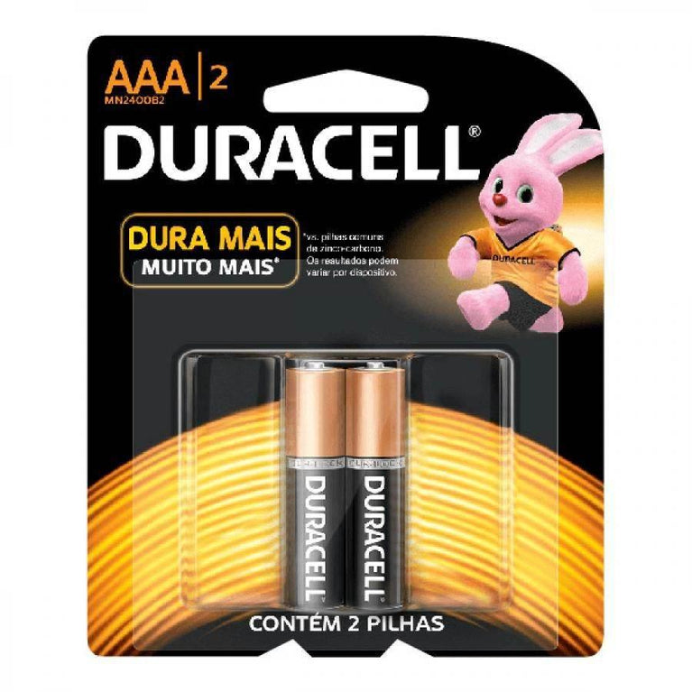 Pilha Duracell AAA Palito Com 2 Unidades - Drogaria Poupa Centro
