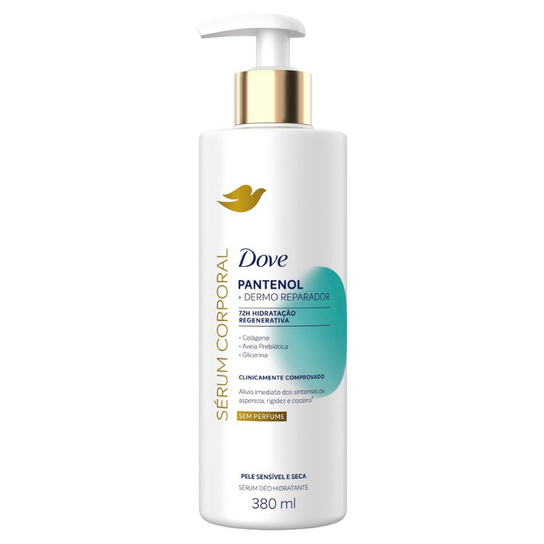 Sérum Corporal Dove Pantenol + Dermo Reparador (Sem Perfume) 380ml