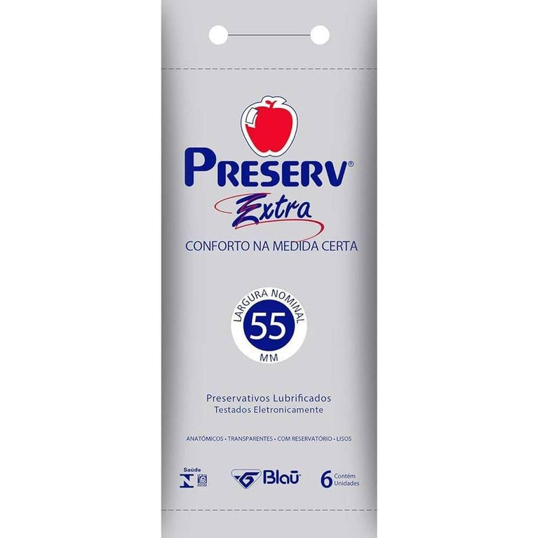 Preservativo Preserv Extra Com 6 Unidades - Drogaria Poupa Centro