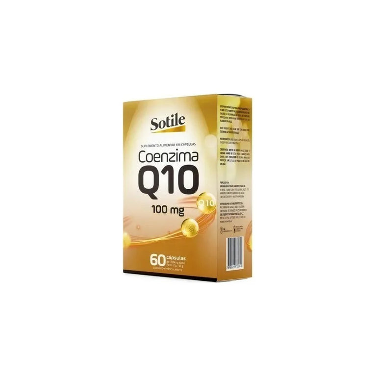 Coenzima Q10 100mg 60 Cápsulas Sotile Sidney Oliveira