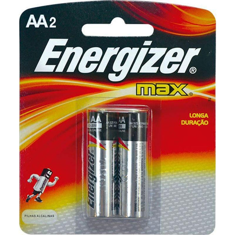 Pilha Energyzer AA Com 2 Unidades - Drogaria Poupa Centro