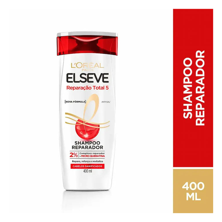 Shampoo L'Oréal Paris Elseve Reparação Total 5+ 400ml