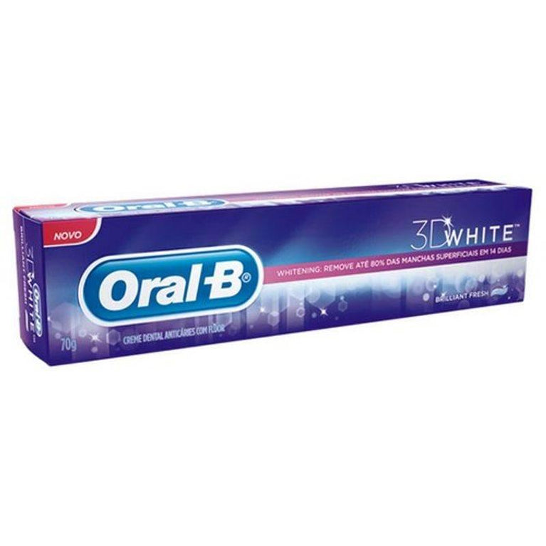 Creme Dental Oral-B 3D White 140g - Drogaria Poupa Centro