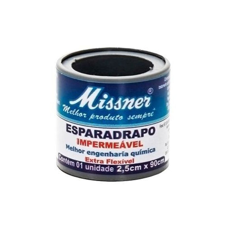 ESPARADRAPO IMPERMEáVEL BRANCO 2,5CM X 90CM - MISSNER