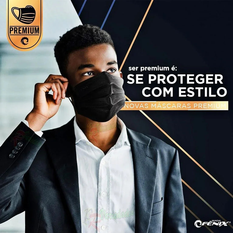 Máscara Descartável C/50und - Preta