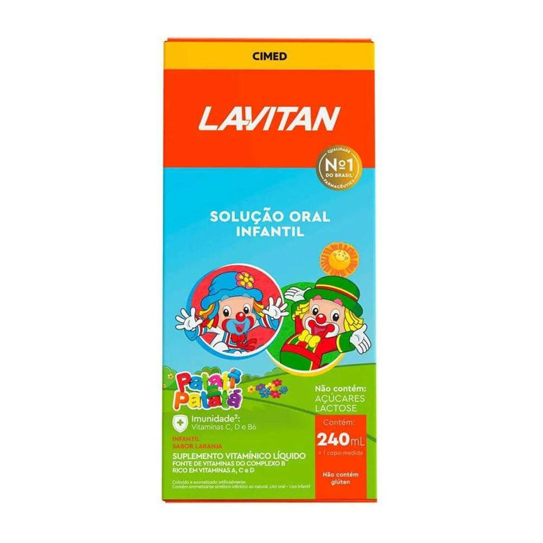 Lavitan Kids Solução Oral Laranja 240ml - Drogaria Poupa Centro