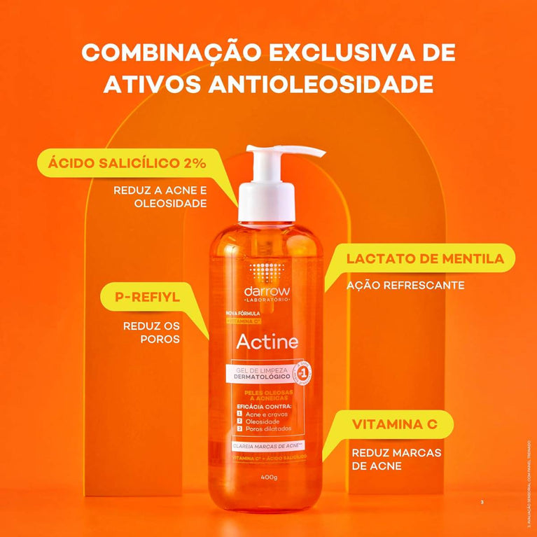 Darrow Actine Gel de Limpeza Facial Antiacne 60g