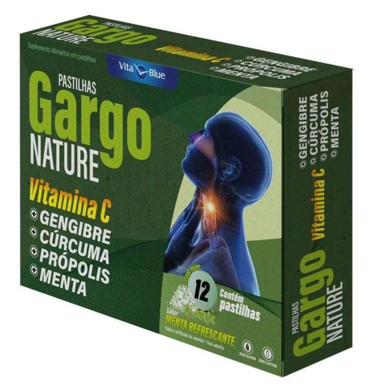 Pastilhas Gargo Nature - Menta Refrescante - 12 Pastilhas - Drogaria Poupa Centro