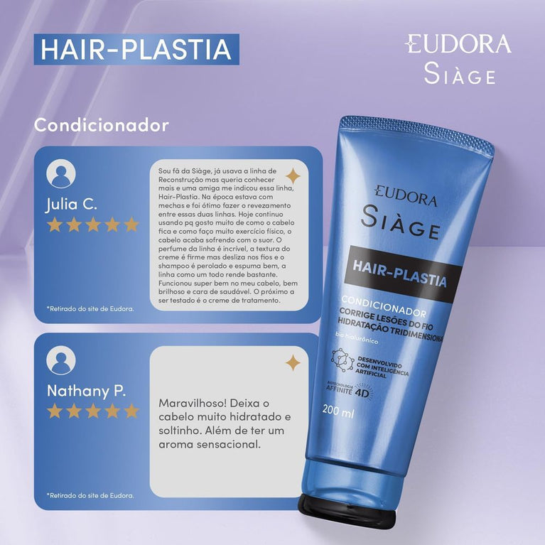 Eudora Siage Condicionador Hair-Plastia 200Ml