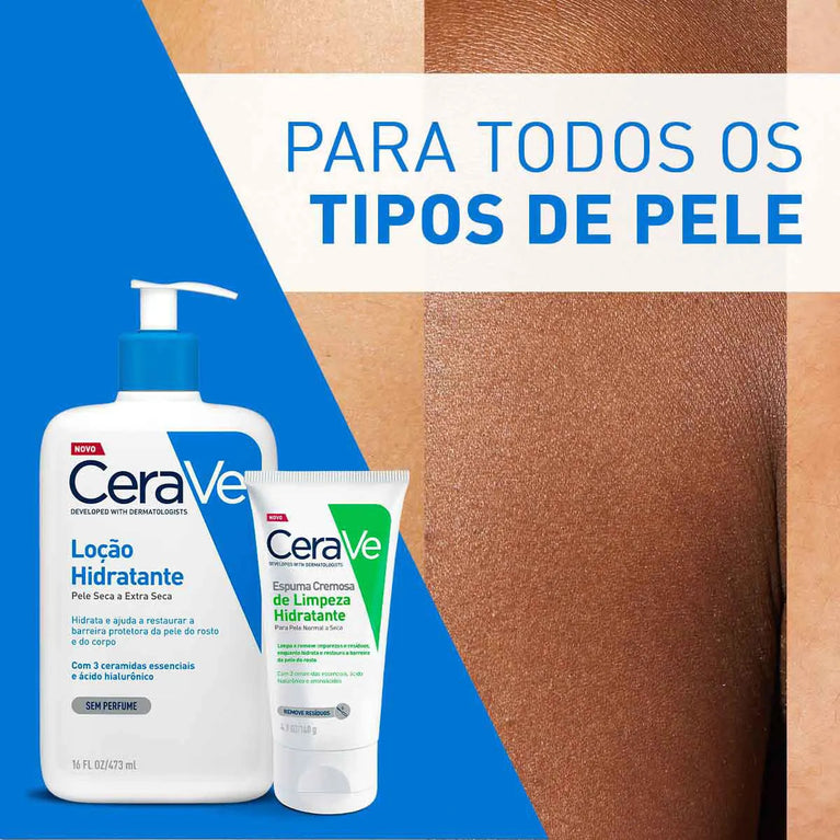 Espuma Cremosa de Limpeza Hidratante Cerave Sem Perfume 140g