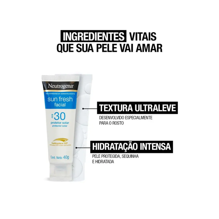 Protetor Solar Neutrogena Sunfresh Facial FPS30 40G