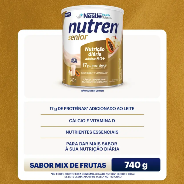 Nutren Senior Mix de Frutas 740g Nestlé