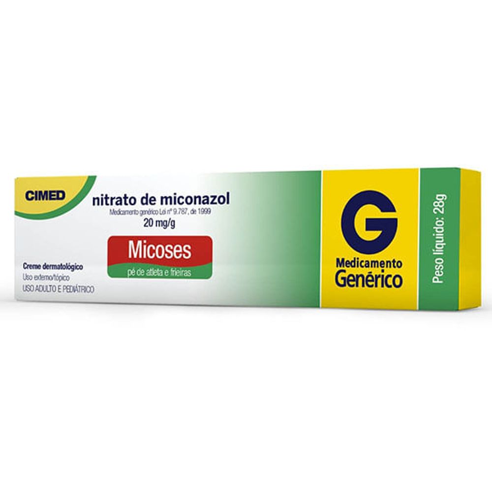 Nitrato de Miconazol 20mg/g Creme 28g - Tratamento para Micoses e ...