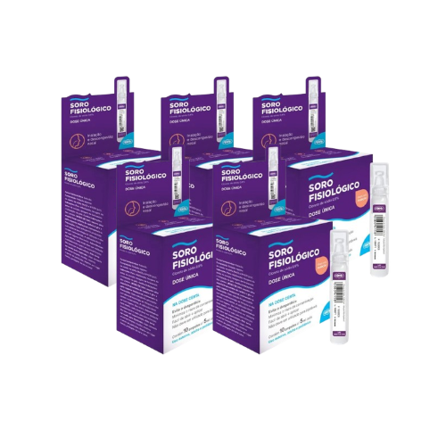 Kit Soro Fisiológico Adv Farma - Contém 10 Unidades de 5Ml
