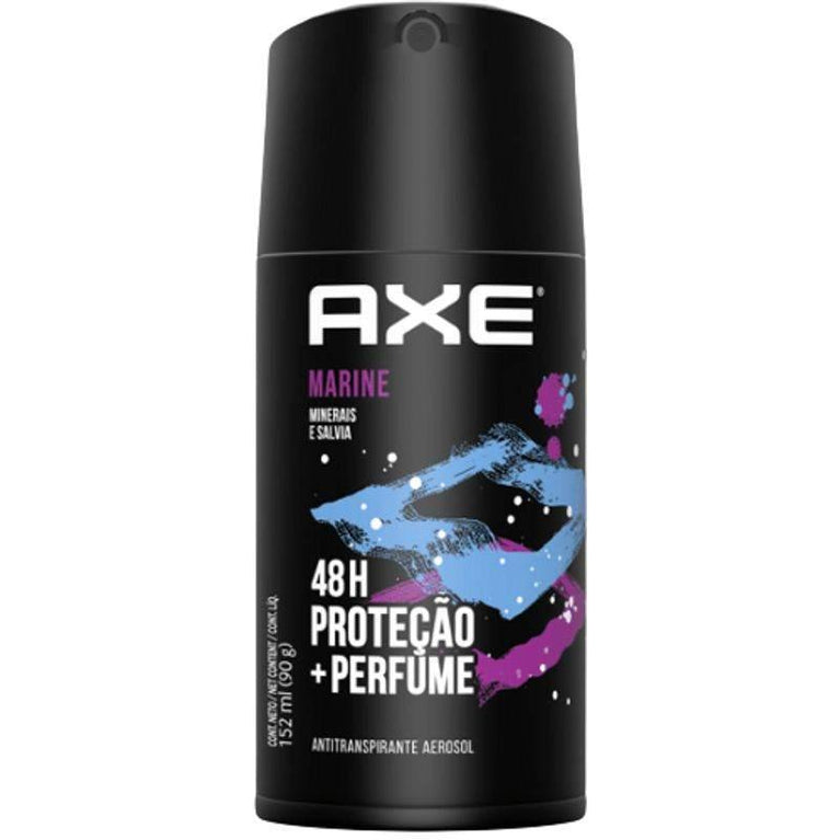Desodorante Axe Body Spray marine, aerossol, 152mL - Drogaria Poupa Centro