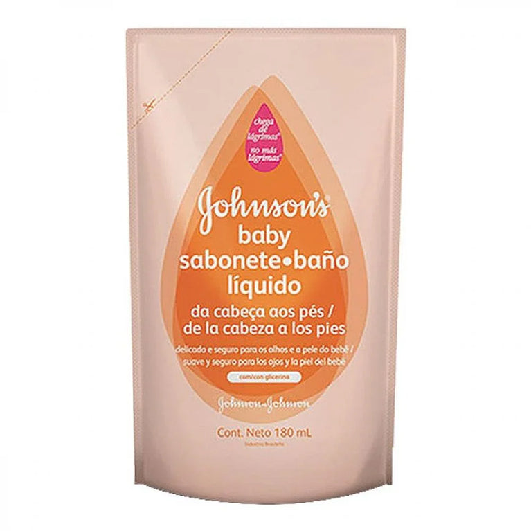 Sabonete Líquido Johnson's Baby Refil Glicerinado - 180Ml