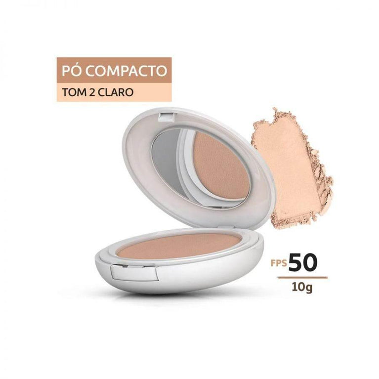Pó Compacto Protetor Solar Episol Color Tom 2 Claro Fps50 10g - Drogaria Poupa Centro